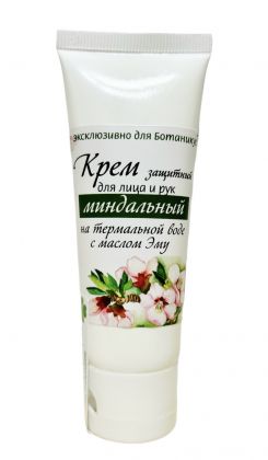 Эксклюзив! Крем защитный Миндальный, на термальной воде с маслом Эму. 50 мл