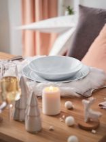 Тарелка суповая, стеклокерамика, 20 см, круглая, Diwali Marble, Luminarc, P9835