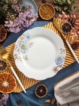 Тарелка обеденная, керамика, 20 см, круглая, Флорина, Daniks, 19-237