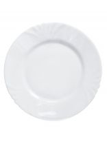 Тарелка десертная, стеклокерамика, 19 см, круглая, Cadix, Luminarc, H4129, белая