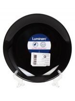 Тарелка десертная, стеклокерамика, 19 см, круглая, Diwali Noir, Luminarc, P0789, черная