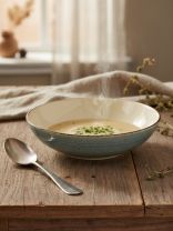 Тарелка суповая, керамика, 20 см, Mood, Domenik, DMD273, дымчато-голубая