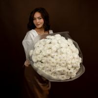 Хризантема (сорт Алтай) в оформлении (25 шт)