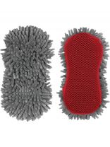 Губка для мойки автомобиля, AVS, SS-3293 Шиншилла, A80842S, микрофибра, сетка