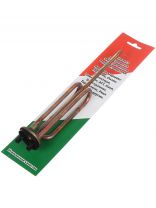 Тэн для водонагревателя универсальный, медь, 1.5 кВт, R48 мм, под анод, М6, RCF, индивидуальная упаковка, М66461i