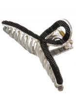 Заколка 11 см, пластик, со стразами, A110106