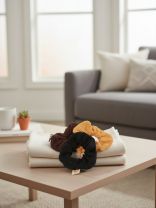 Набор резинок полиэстер, из ткани, 3 цвета, темные тона, A110082