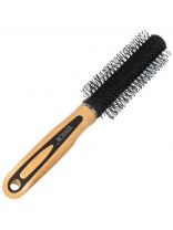 Расческа брашинг, 22.5 х 4.5 см, пластик, деревянная ручка, Y448