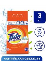 Стиральный порошок Tide, 3 кг, автомат, для белого белья, Альпийская свежесть