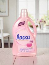 Гель для стирки Ласка, 3 л, для деликатных тканей, Шерсть и шелк, 2905131