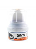 Крем Silver, для обуви, 50 мл, с губкой, черный, KS3001-01/KS2001-01