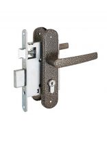 Замок врезной Птимаш, ЗВ4-1.55/ЗВ4-3.08В, 8837, ручка в комплекте, цилиндровый, универсальный, бронзовый