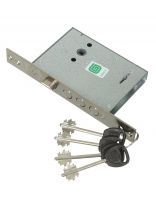 Замок врезной Гардиан, 30.11-4кл, без ручки, сувальдный, для металлических дверей, хром