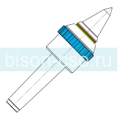 Центр вращающийся удлиненный с индикатором осевого усилия тип R-5 Art. 3.5305.101 Greber