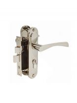 Замок врезной Avers, 0823/60-NI, 17203, ручка в комплекте, цилиндровый, никель