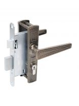 Замок врезной Абсолют, ЗВ4-3/01, БП-00013511, ручка в комплекте, цилиндровый, бронза