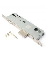 Замок врезной Apecs, 7000-40-R-NI, 16653, без ручки, цилиндровый, роликовый фиксатор, никель