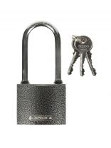 Замок навесной Apecs, PD-01-63-L, МВС-126-01, цилиндровый, с удлиненной дужкой, 3 ключа