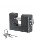 Замок навесной Абсолют, ВС 2-3А, БП-00014048, дисковый, серый, 88 мм, 3 ключа