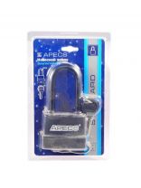 Замок навесной Apecs, PDR-50-70-L, блистер, цилиндровый, с удлиненной дужкой, 3 ключа
