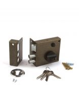 Замок накладной дверной, Омега, 3Н-3, 00-00000646, бронза