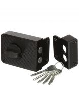 Замок накладной дверной, Зенит, 3Н1-3, 00-00000631, черный