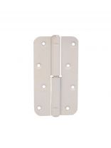 Петля накладная для деревянных дверей, БелТИЗ, 130х74 мм, левая, ПН1-130, белая