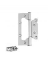 Петля накладная для деревянных дверей, Avers, 125х75х2.5 мм, универсальная, B2-NIS, 19903, 2 подшипн., матовый никель