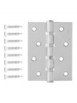 Петля врезная для деревянных дверей, Avers, 100х75х2.5 мм, B4-CR, 30115, универсальный, с 4 подшипниками, хром