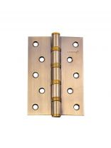 Петля врезная для деревянных дверей, Apecs, 120х80х3 мм, B4-Steel-AB, 13732, универсальный, с 4 подшипниками, бронза