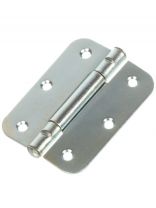 Петля накладная для деревянных дверей, БелТИЗ, 80 мм, ПН5-80У, белый цинк