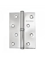 Петля врезная для деревянных дверей, Аллюр, 100х70х2 мм, правая, L1-RH-1BB-CP, 1112, 2 шт, блистер, хром