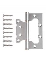 Петля накладная для деревянных дверей, Code Deco, 100х75х2.5 мм, B2-CRS, сатиновый хром