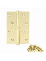 Петля для деревянных дверей, Avers, 100х75х2.5 мм, левая, B-G-L, 30706, с подшипником, золото