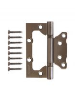 Петля накладная для деревянных дверей, Avers, 100x75x2.5 мм, универсальная, B2-GRF, 24493, 2 подшипн., графит