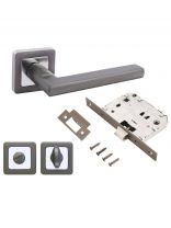Комплект для сантехнической двери Аллюр, ВЕНСАН MBN+L7050S MBN+BK-S1 MBN (2640/S7050), 14 666, графит