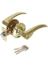 Защелка Trodos, ЗВ6-01, 204203, с ключом, золото, алюминий