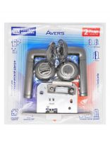 Комплект для сантехнической двери Avers, 14083-A-GRF / 5600-P-WC-GRF / WC-1403-GRF, 31054, скин упаковка