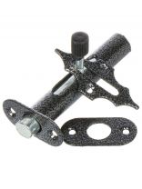 Засов врезной, ригель круглый, Делга, 00008762, серебро