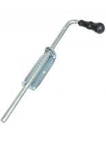 Засов гаражный, полуавтомат, ригель круглый, Домарт, 550 мм