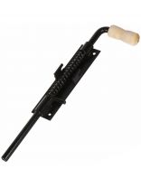 Засов накладной, сталь, ригель круглый, Москва-№9, 00010471, черный