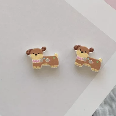 Пуговица детская Собачка два прокола, акрил (Zhe.1)