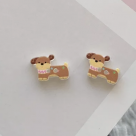 Пуговица детская Собачка два прокола, акрил (Zhe.1)