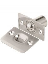 Защелка врезная, Apecs, R-0001-NIS, 15860, шарик, матовый никель