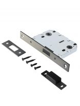 Защелка врезная, Аллюр, L7050-MS MBN, 11555, магнит, с фиксатором, графит