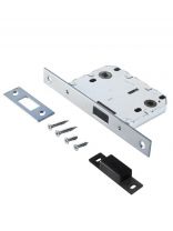 Защелка врезная, Аллюр, L7050-MS CP, 11549, магнит, с фиксатором, хром