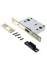 Защелка врезная, Аллюр, L7050-MS AB, 11547, магнит, с фиксатором, старая бронза