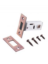 Защелка врезная, Аллюр, L50-8M AC, 11579, магнит, старая медь