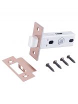 Защелка врезная, Аллюр, L45-8 AC, 11213, язычок металлический, 25 мм, старая медь