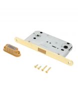 Защелка врезная, Аллюр, 5300-MC-WC PB, 14910, магнит, с фиксатором, золото